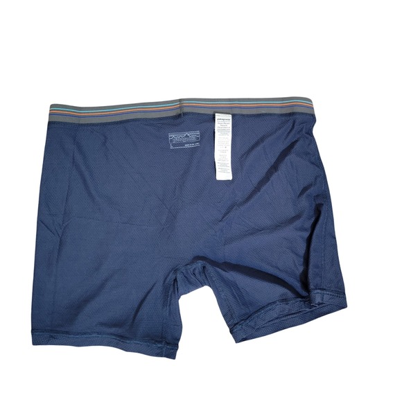 Patagonia Men Boxer Briefs Underwear Blue Mesh Athletic Large Base Layer - Picture 2 of 15